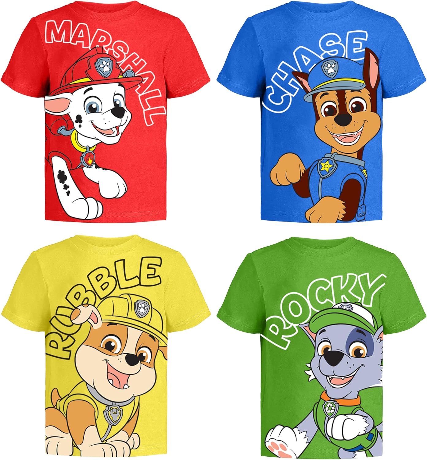 Paw Patrol Graphic T-Shirt (Sets) Marshall Chase Rubble Rocky Skye Everest Zuma Outfit Tee Toddlers Birthday to Kids Clothes