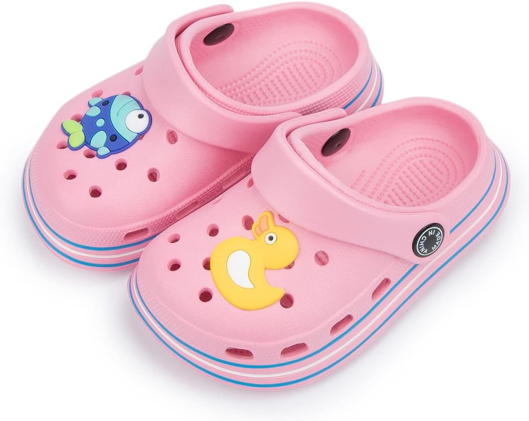 Casazoe Toddler Kids Boys Girls Cute Garden Water Clogs Sandals Slip On Shoes Slipper Slides Lightweight Outdoor Summer Infant Children Beach Pool Shoes (Toddler/Little Kids)
