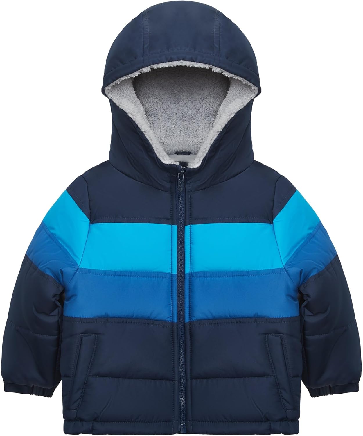 Carter's Baby Boys' Sherpa-Lined Heavyweight Hooded Puffer Jacket