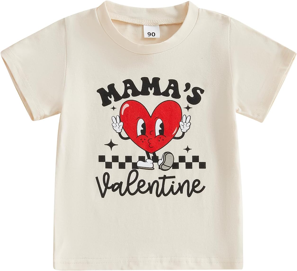 Baby Boy Girl Valentines Day Outfit Letters Heart Graphic Tee Shirts Tops Toddler Boy Valentines Day Shirt