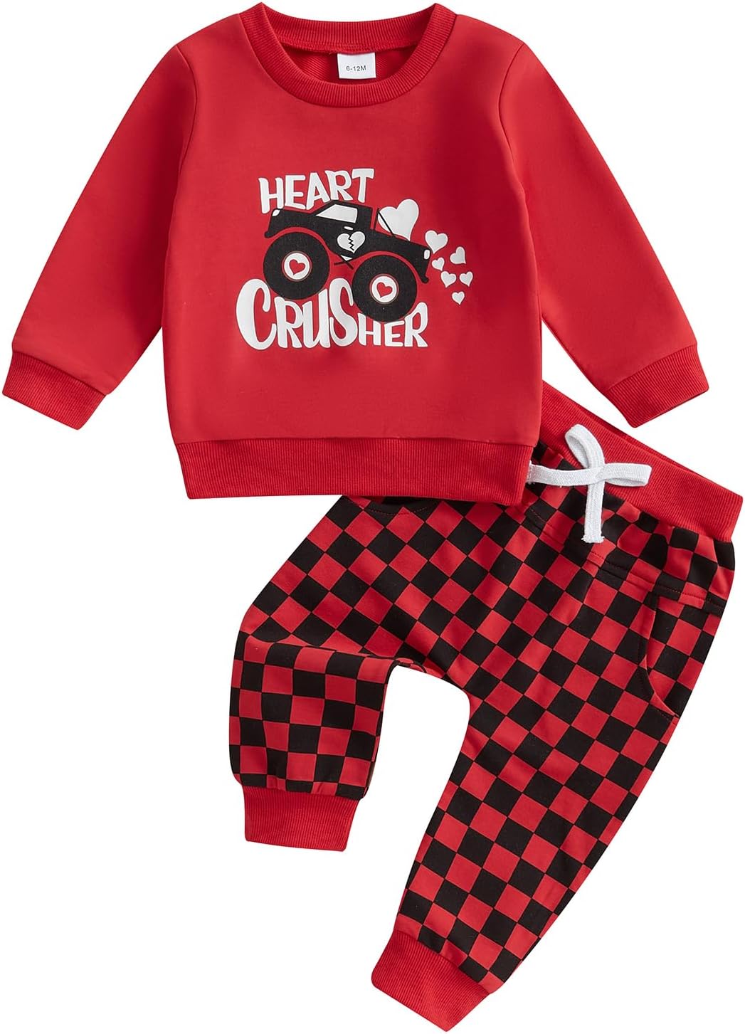 BeQeuewll Baby Boy St Patricks Day Outfit Long Sleeve Letter Shamrock Sweatshirt+Pants 2Pcs Irish Boys Outfits